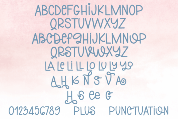 Dreaming of Sunshine Font preview 4