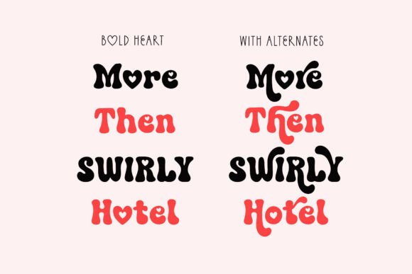 Bold Heart Font preview 2