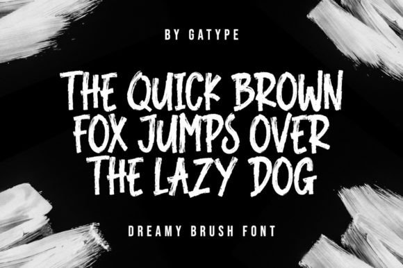 Dreamy Brush Font preview 4