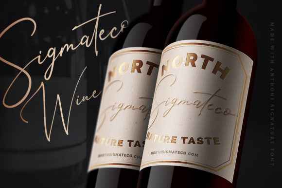 Anthoni Signature Font preview 4