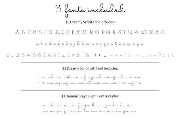 Dreamy Script Font preview 2