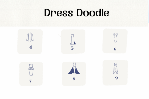 Dress Doodle Font Font preview 4