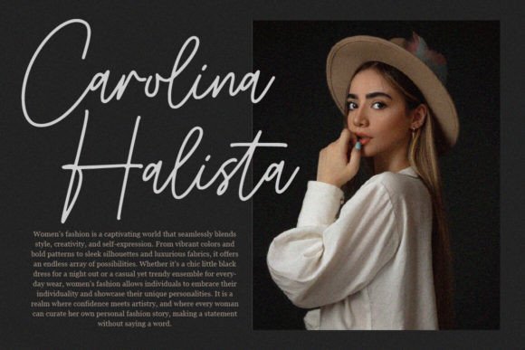 Drettany Signature Font preview 3