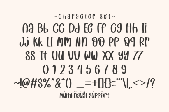 Dried Leaves Font preview 3