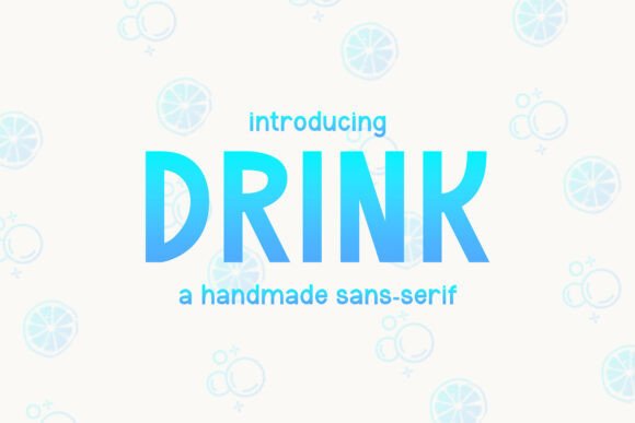 Drink Font preview 2