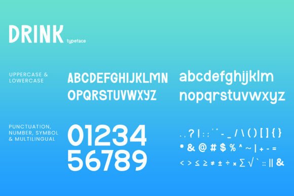 Drink Font preview 3