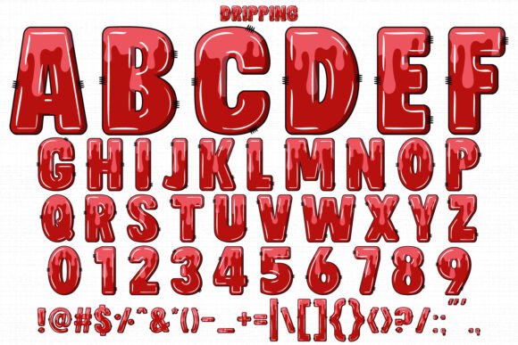 Dripping Font preview 2