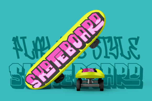 Dripsblack Graffiti Font preview 3