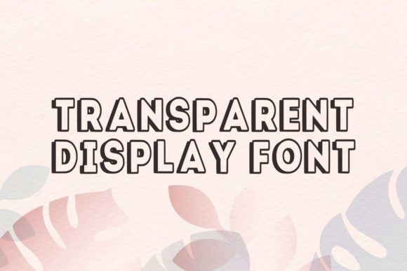 Bold Outline Font preview 3