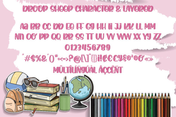Droop Sheep Font preview 2
