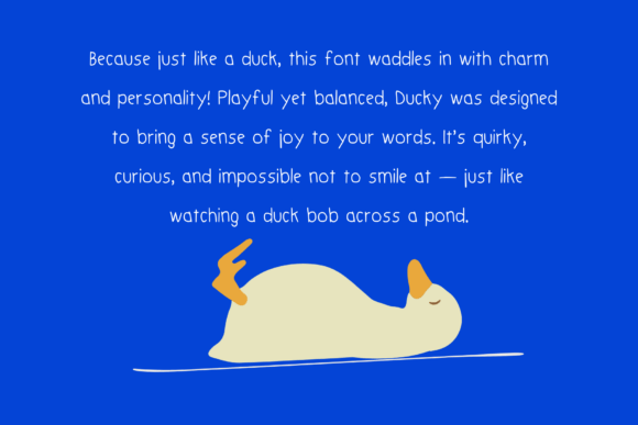 Ducky Font preview 2