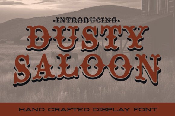 Dusty Saloon Font preview 2
