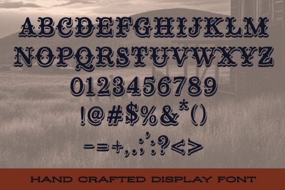 Dusty Saloon Font preview 3