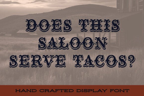 Dusty Saloon Font preview 4