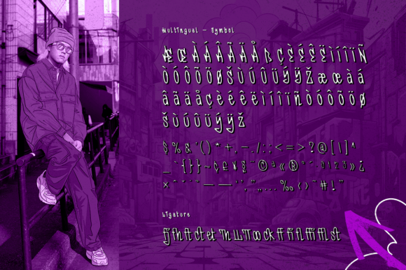 Dynames Font preview 3