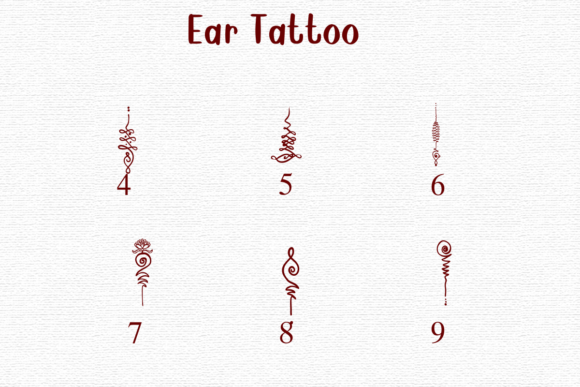 Ear Tattoo Font preview 4