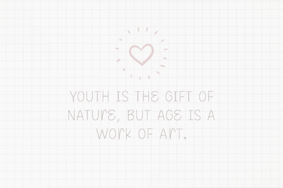 Early Youth Font preview 2