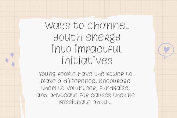 Early Youth Font preview 4