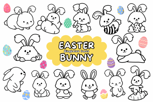 Easter Bunny Font preview 2