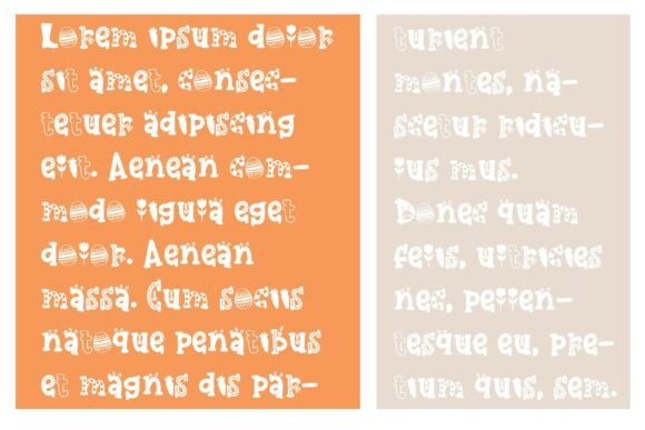 Easter Calories Galore Font preview 4