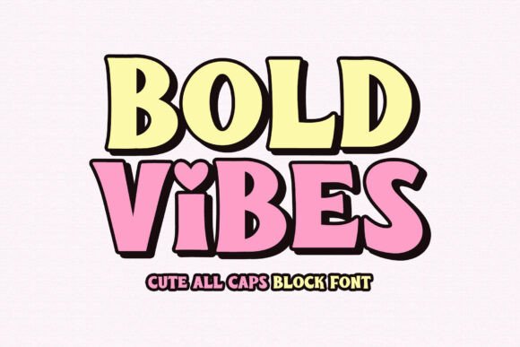 Bold Vibes Font preview 2