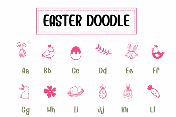 Easter Doodle Font preview 2