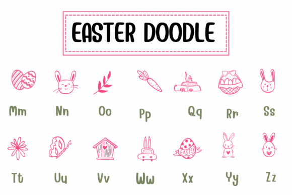 Easter Doodle Font preview 3