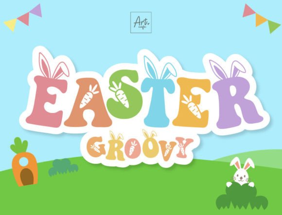 Easter Groovy Font