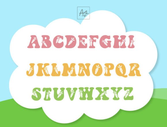 Easter Groovy Font preview 3