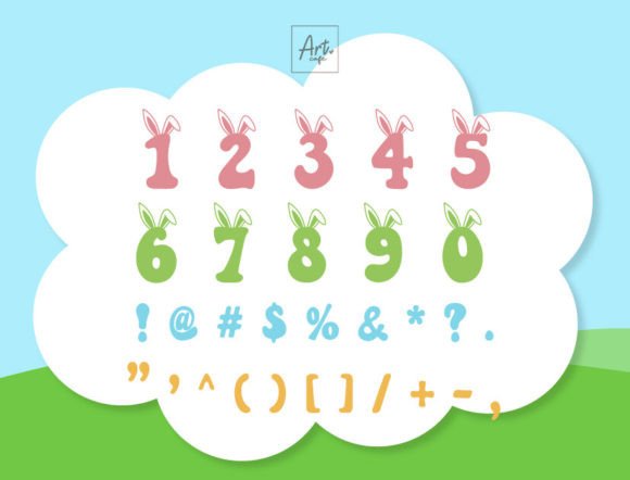 Easter Groovy Font preview 4