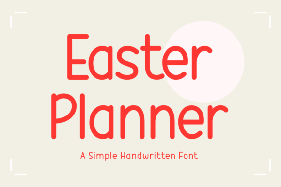 Easter Planner Font