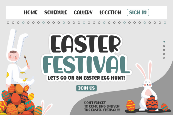 Easter Stcord Font preview 4