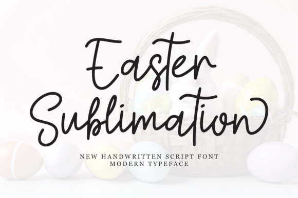 Easter Sublimation Font
