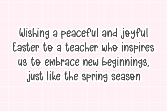 Easter Teacher Font preview 2