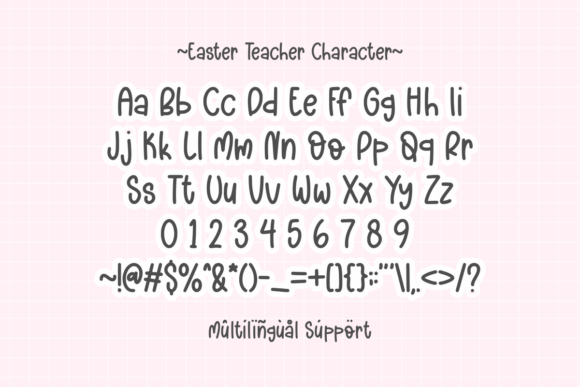 Easter Teacher Font preview 3