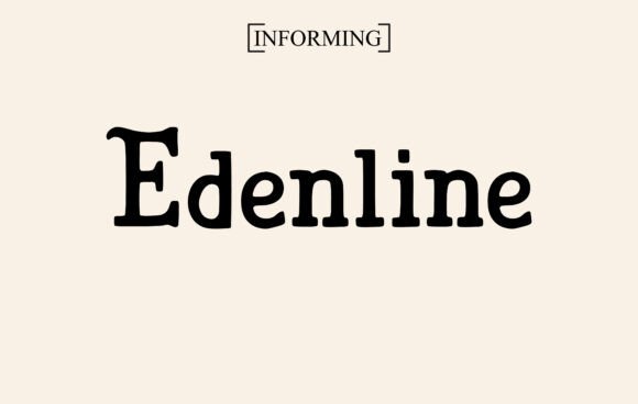 Edenline Font preview 2