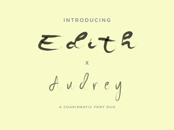 Edith X Audrey Duo Font preview 3
