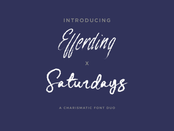 Efferding X Saturdays Duo Font