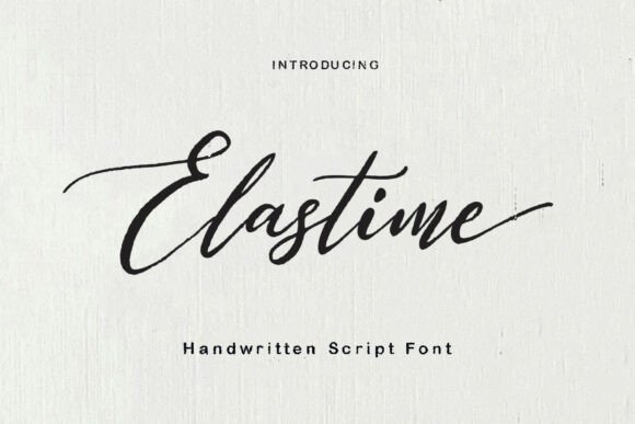 Elastime Font Elastime Font