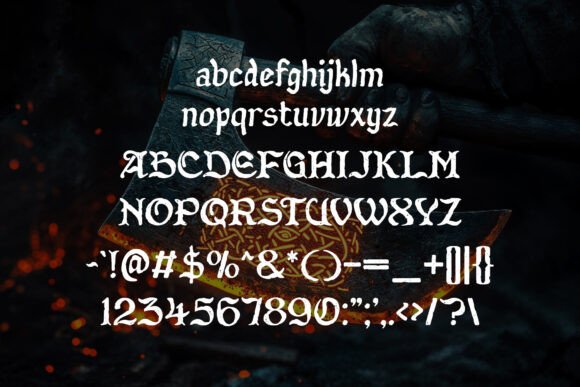 Elderscroll Font preview 2