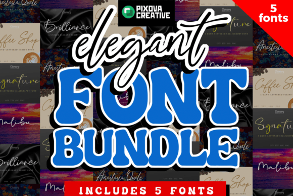 Elegant Bundle Font preview 2