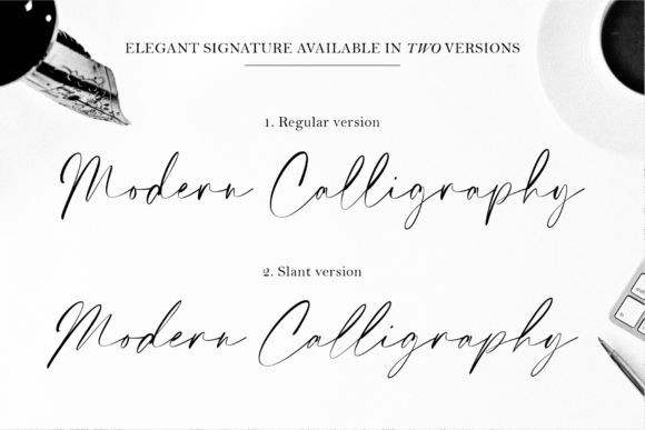 Elegant Signature Font preview 2