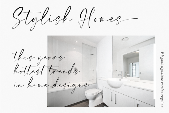 Elegant Signature Font preview 4