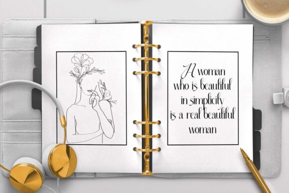 Elegant Woman Font preview 4