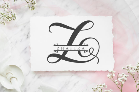 Elennia Monogram Font preview 3