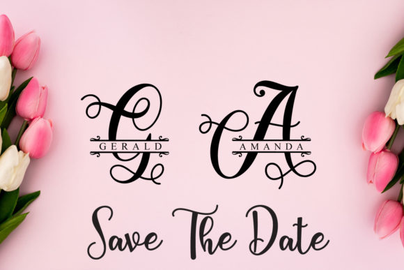 Elennia Monogram Font preview 4