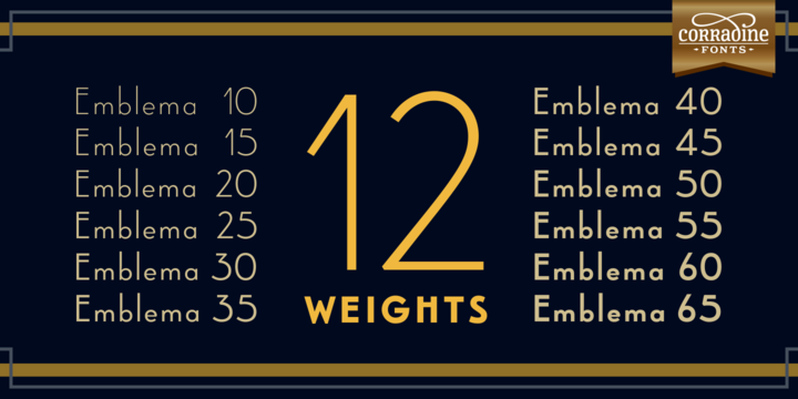 Emblema Family Font preview 2