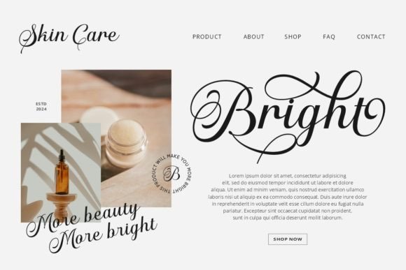 Emelina Scripts Font preview 4