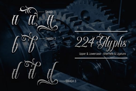 Emilia Luck Font preview 4