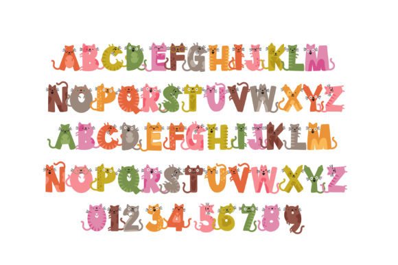 Emoticat Font preview 2